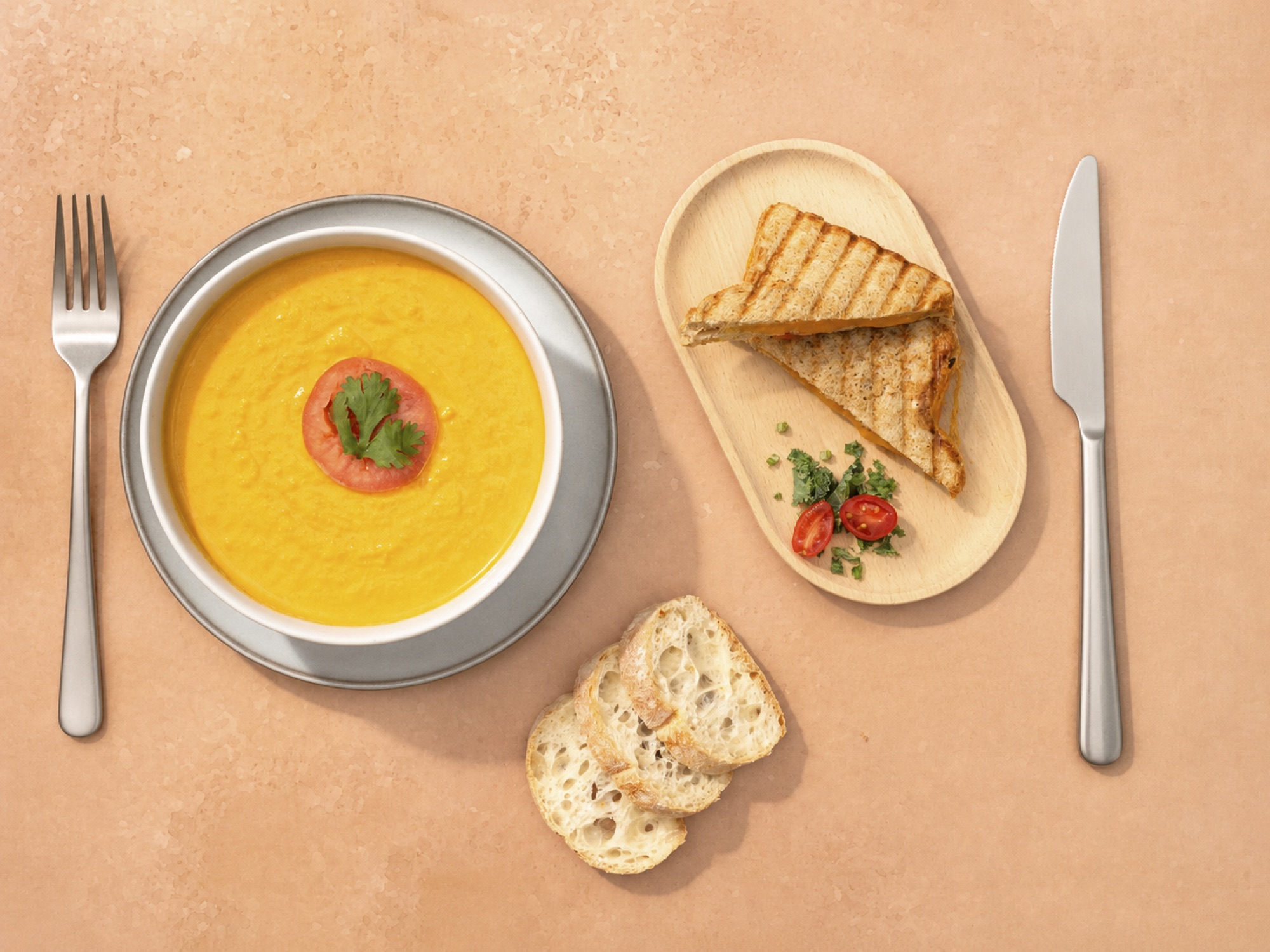 Soup & grilled cheese — Souprema, Park Slope Brooklyn soup restaurant
