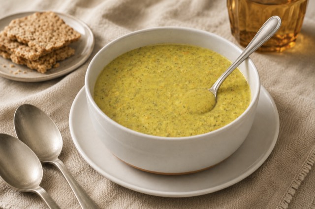 Broccoli & Vermont Cheddar Soup — New York soup restaurant | Souprema, Park Slope Brooklyn