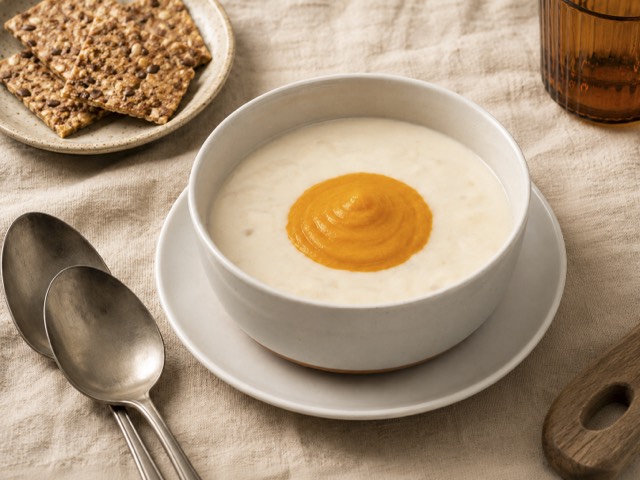 Cream of Cauliflower with Melted Leeks Soup — New York soup restaurant | Souprema, Park Slope Brooklyn