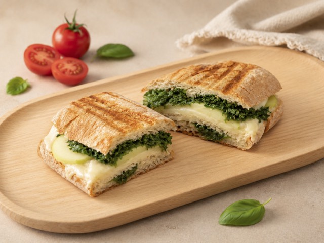 Pesto panini — Souprema, Park Slope Brooklyn